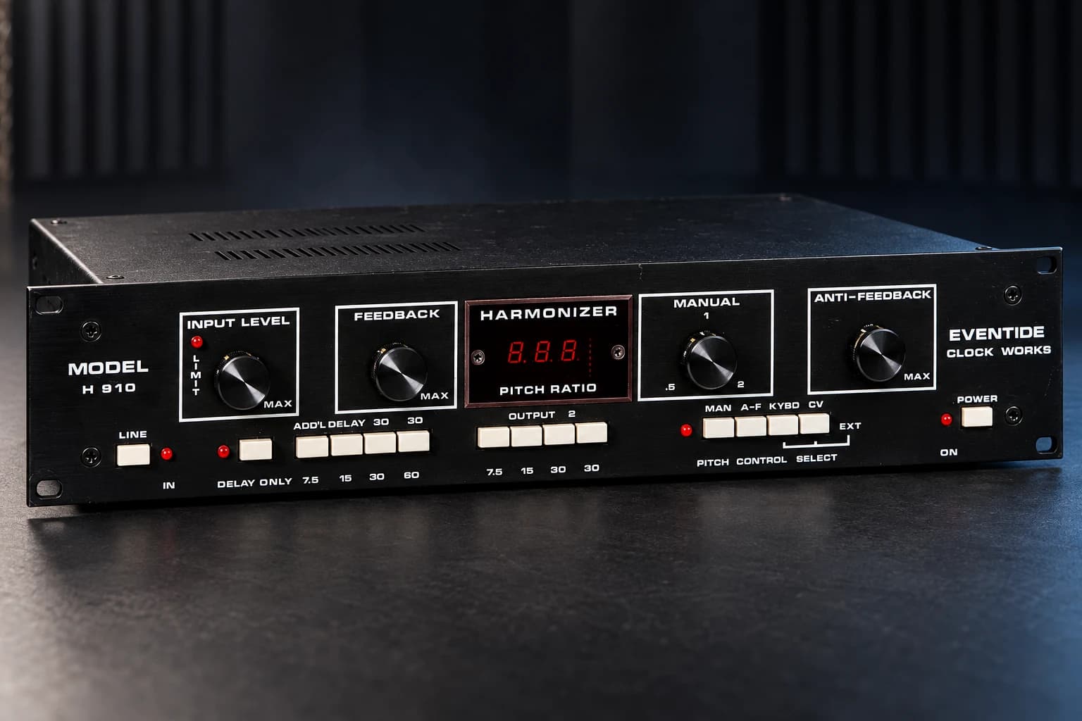 Studio illustration: Eventide H910 Harmonizer hardware