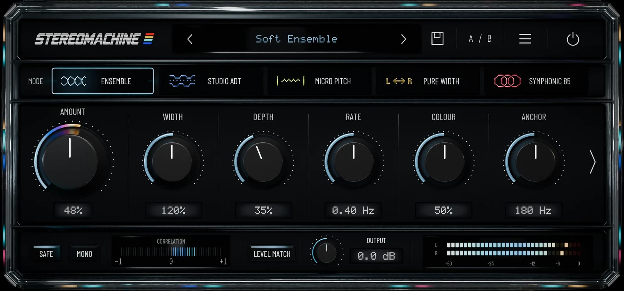 STEREOMACHINE plugin interface in Ensemble mode