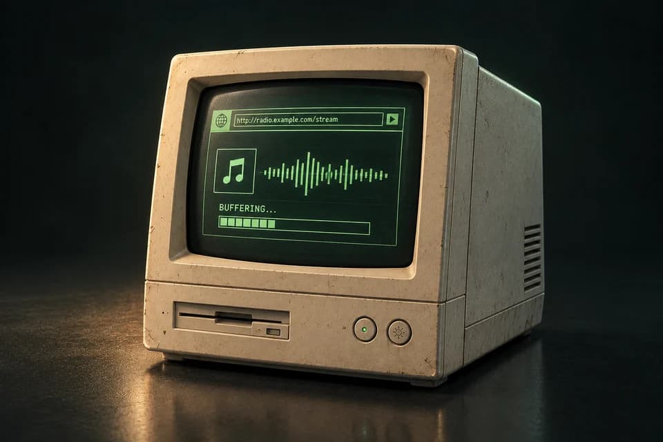 Early web audio · illustration